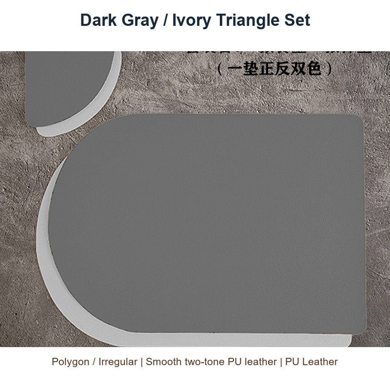 Dark Gray / Ivory Triangle Set SKU