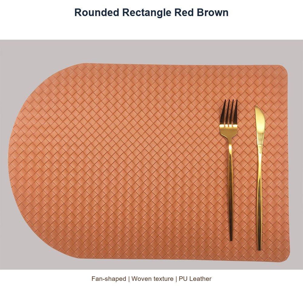 Rounded Rectangle Red Brown SKU