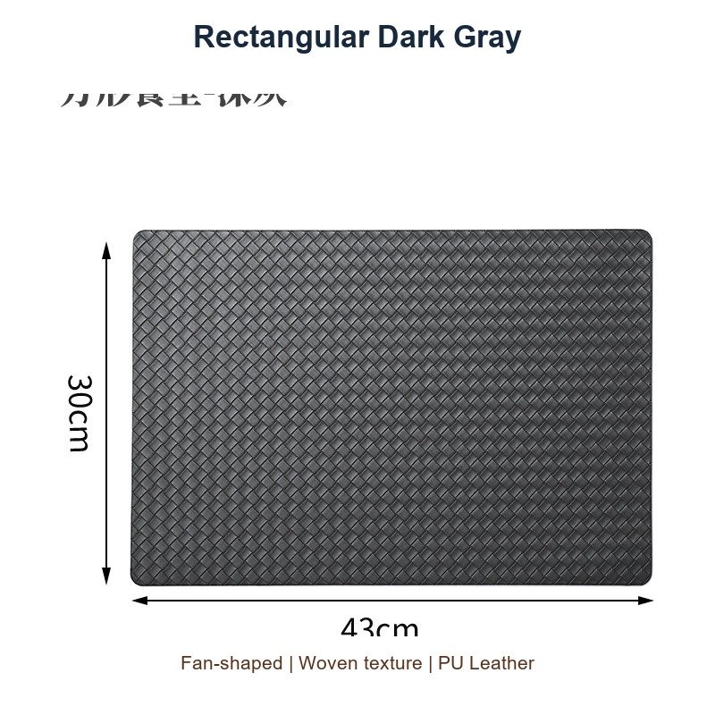 Rectangular Dark Gray SKU