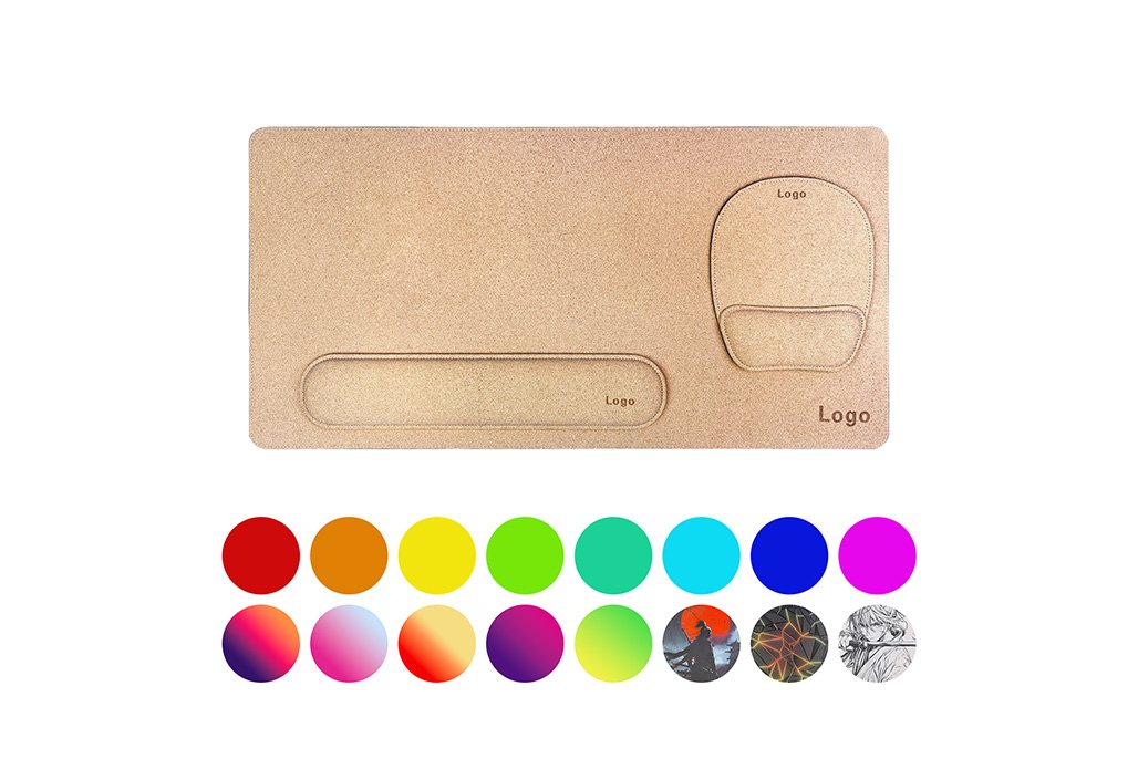 3-in-1 Cork Desk Pad Set with Ergonomic Supports product detail 1
