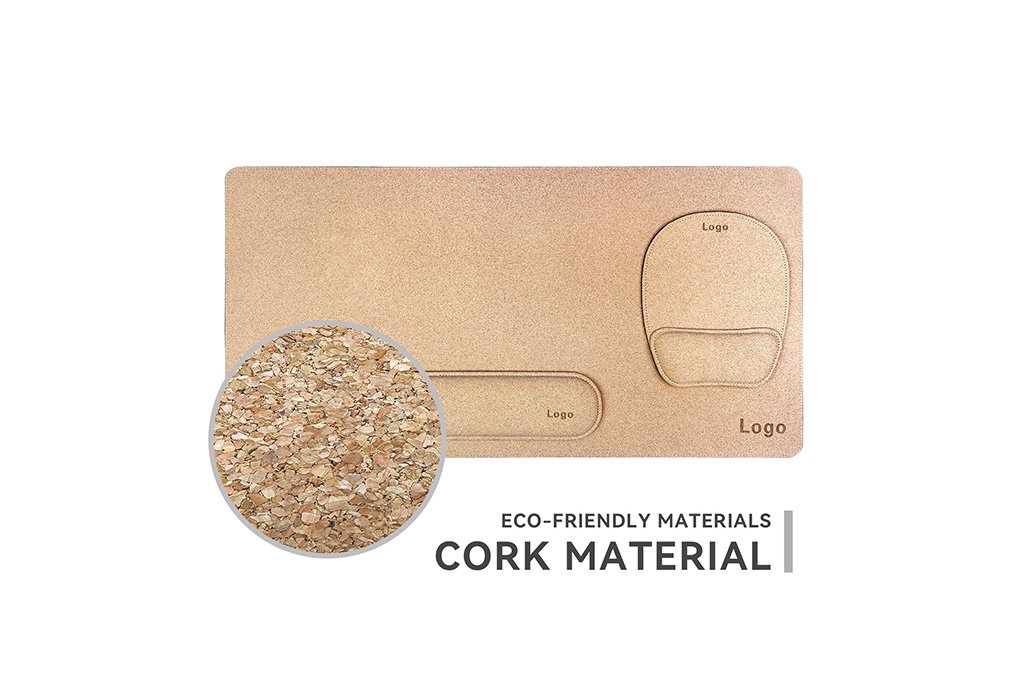 3-in-1 Cork Desk Pad Set with Ergonomic Supports product detail 2