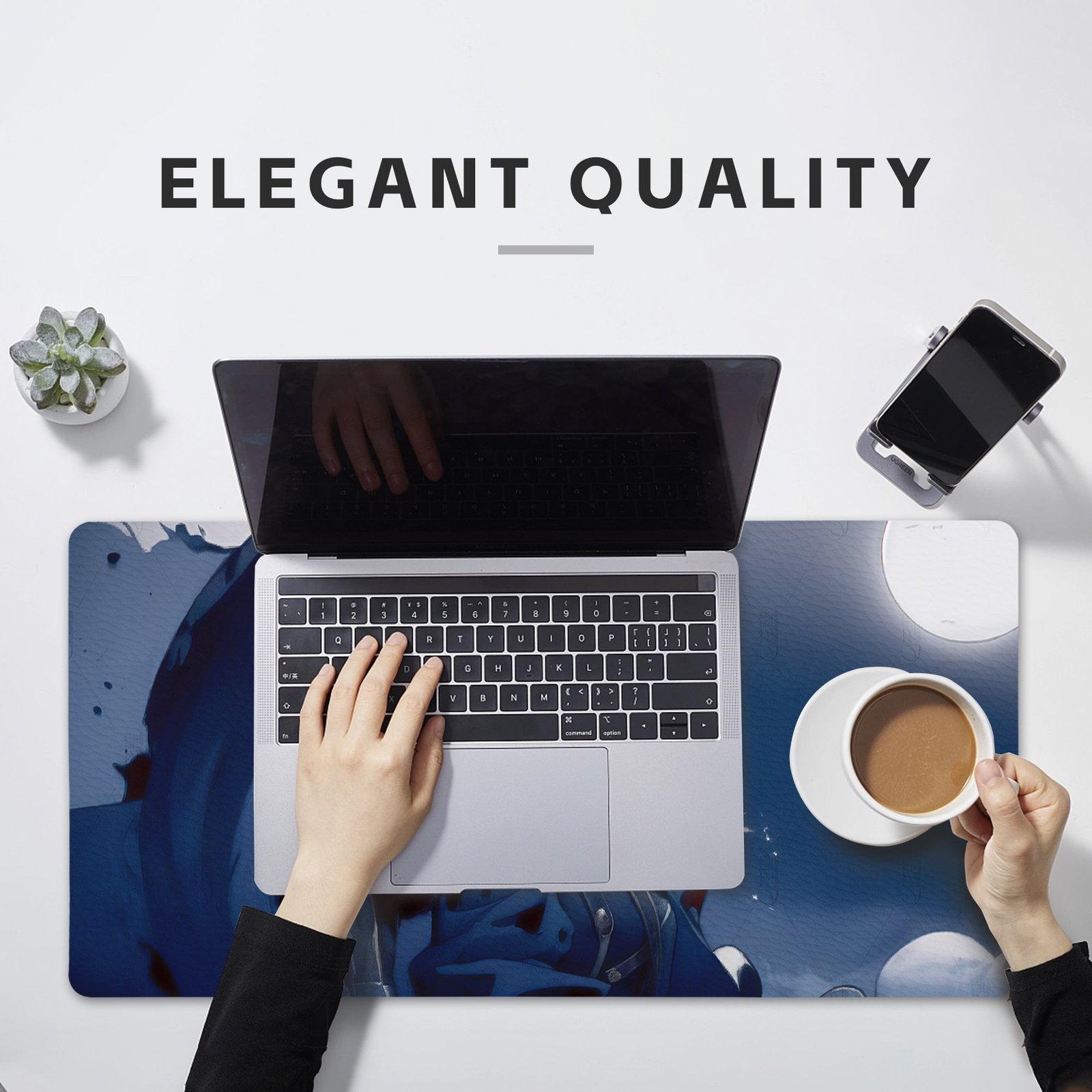 800 x 400mm Cork Desk Pad with Rubber Base detail
