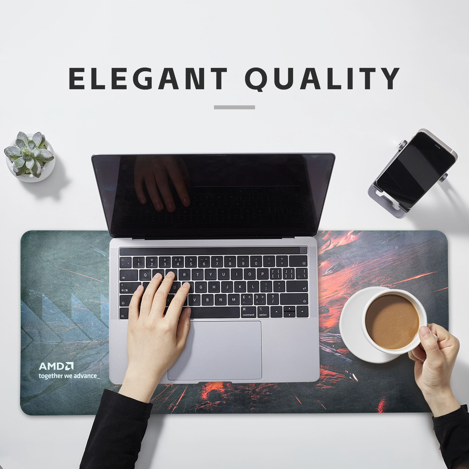 Anti-Slip Rubber Based Leather Office Desk Pad detail