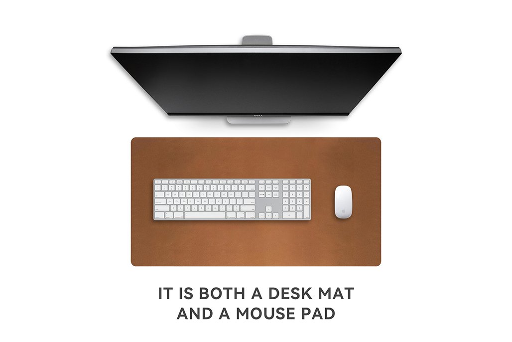 Custom Dual-Sided Cork Leather Desk Pad product detail 1