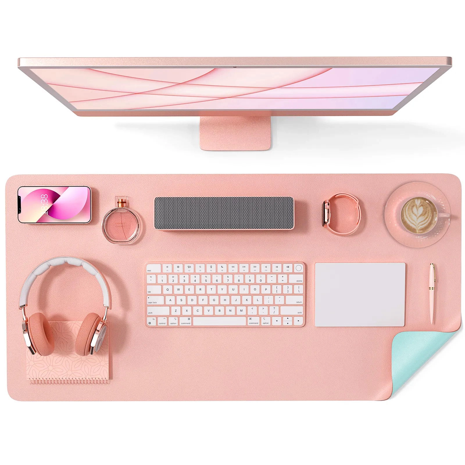 Custom Dual-Sided Waterproof Leather Desk Pad