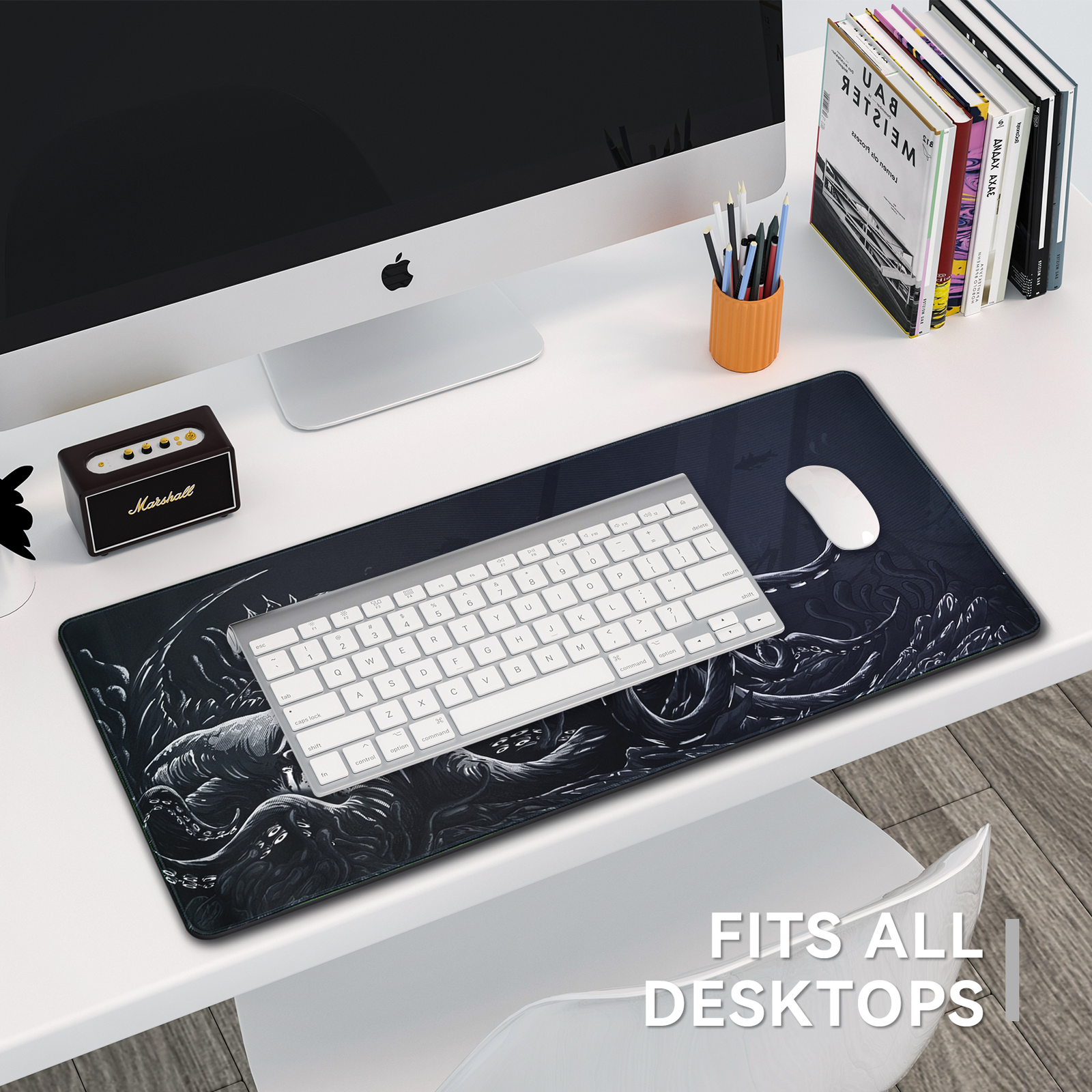 Custom Leather Desk Pad for Office Workstations detail