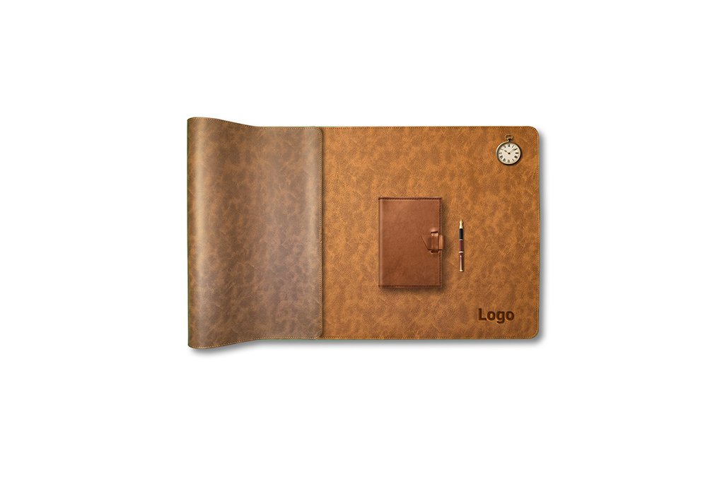 Dual-Sided Vintage Look Leather Desk Mat product detail 1