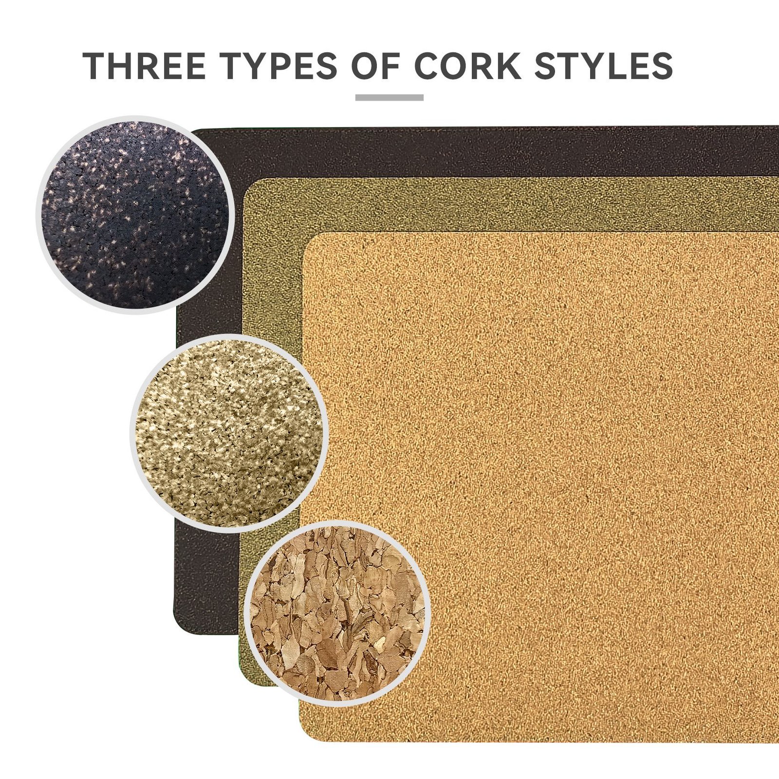 Eco-Friendly Cork Desk Pad with Non-Slip Base detail