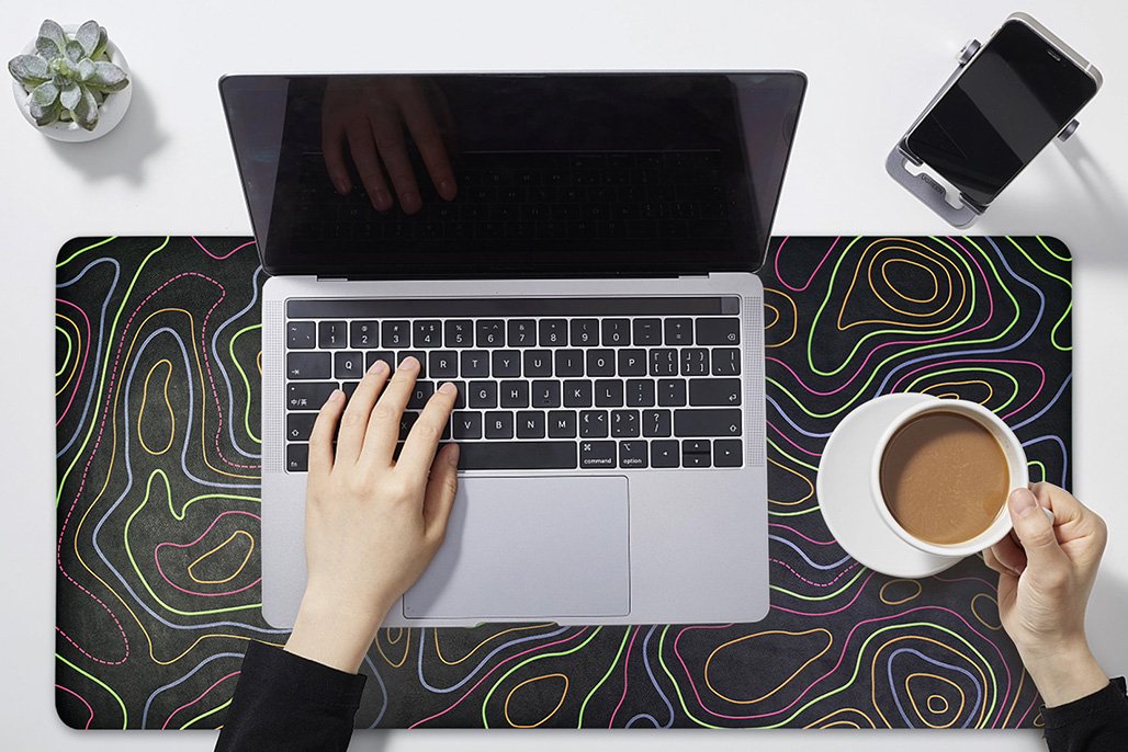 Premium PU Leather Desk Mat with Silicone Base product detail 3