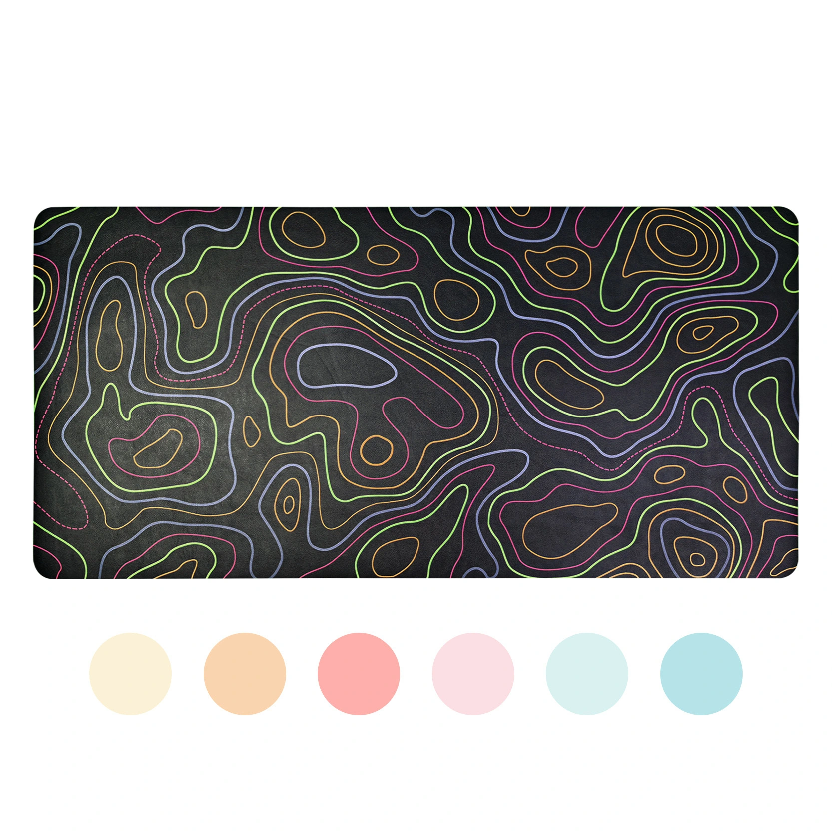 Premium PU Leather Desk Mat with Silicone Base