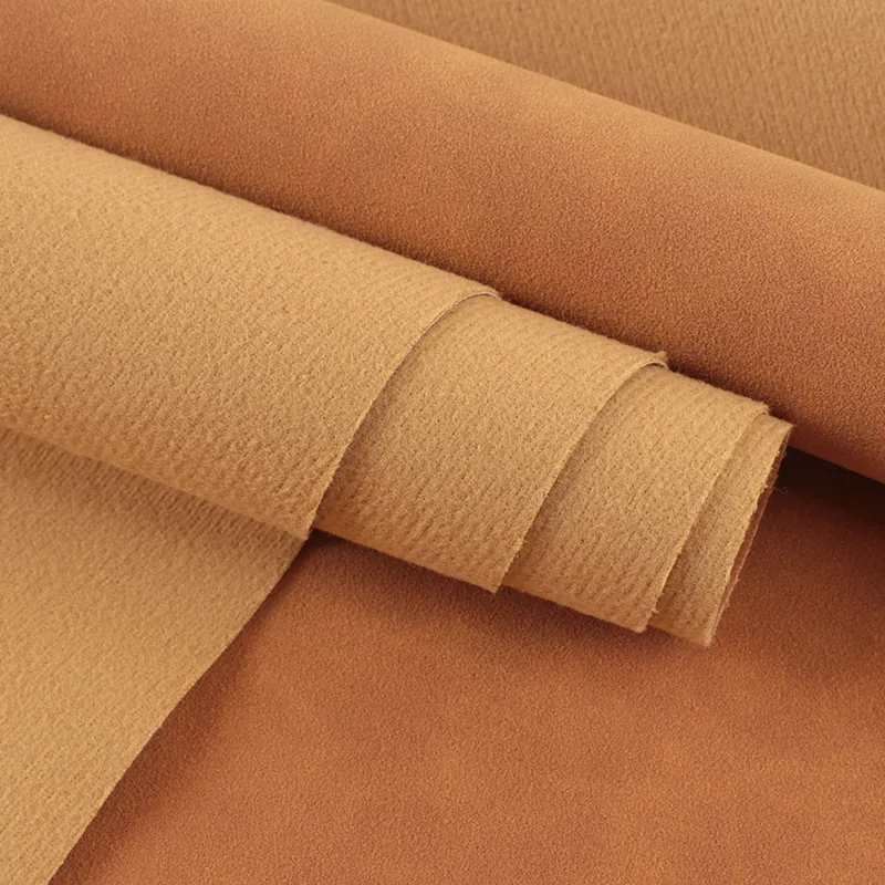 Matte Nubuck PU Leather material sample