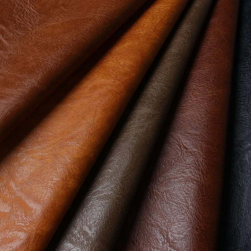 Vintage Crazy Horse Semi-PU Leather material sample