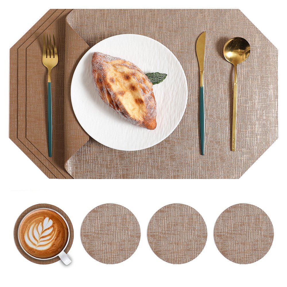 Custom Polygon Leather Placemat
